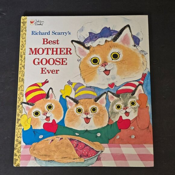 Vintage 1990s Richard Scarrys Best Mother Goose Ever Golden Book Hard Cover - Picture 1 of 10